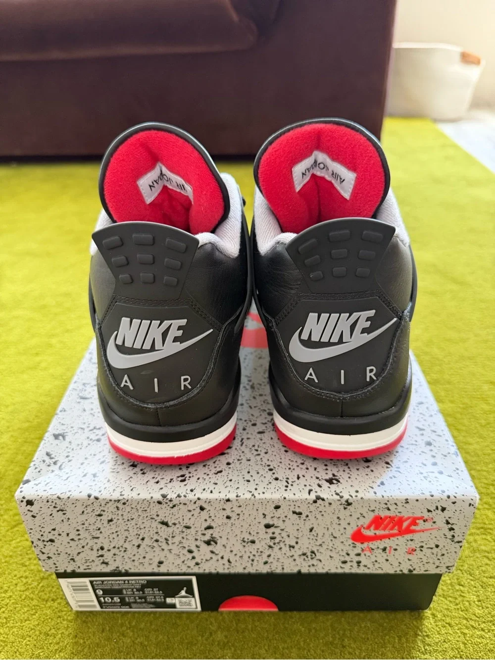 Jordan 4 Retro Men’s Sneakers - Black Bred Reimagined